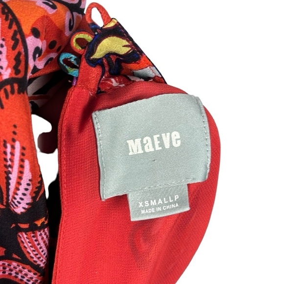 ANTHROPOLOGIE MAEVE LARKHILL SILK FLORAL PAISLEY SLEEVELESS SWING DRESS - Picture 13 of 14